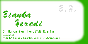 bianka heredi business card